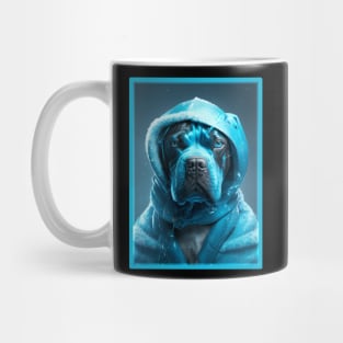 ninja dog blue ice Mug